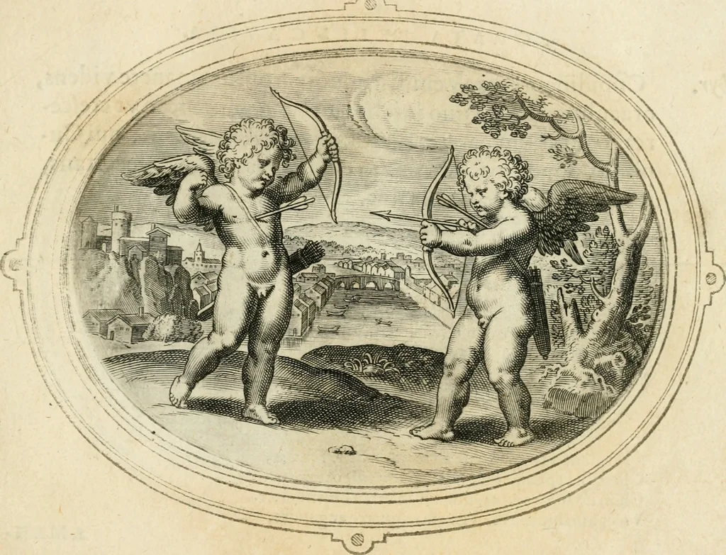 An illustration from Amorum emblemata, figuris aeneis incisa, 1608, leaf 28