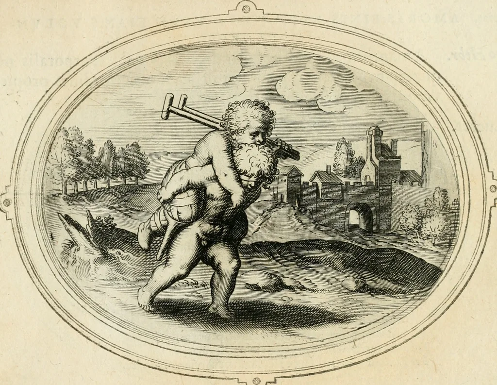 An illustration from Amorum emblemata, figuris aeneis incisa, 1608, leaf 34