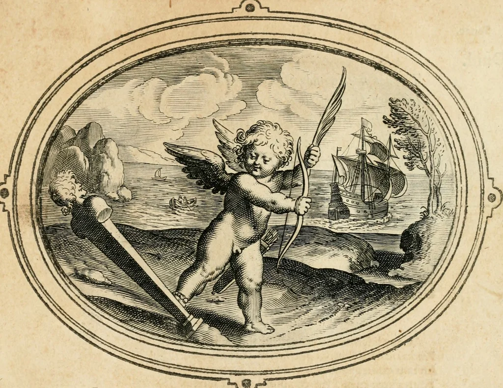 An illustration from Amorum emblemata, figuris aeneis incisa, 1608, leaf 38