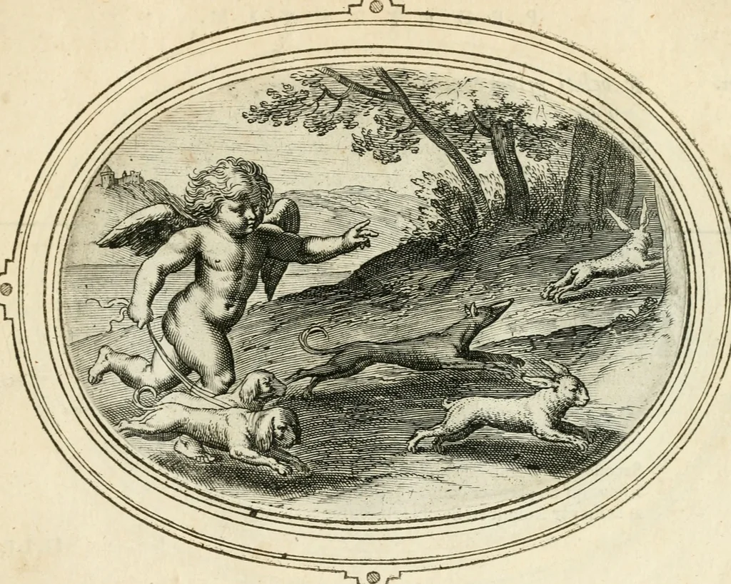 An illustration from Amorum emblemata, figuris aeneis incisa, 1608, leaf 44