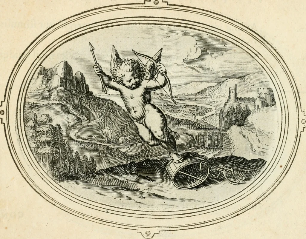 An illustration from Amorum emblemata, figuris aeneis incisa, 1608, leaf 50