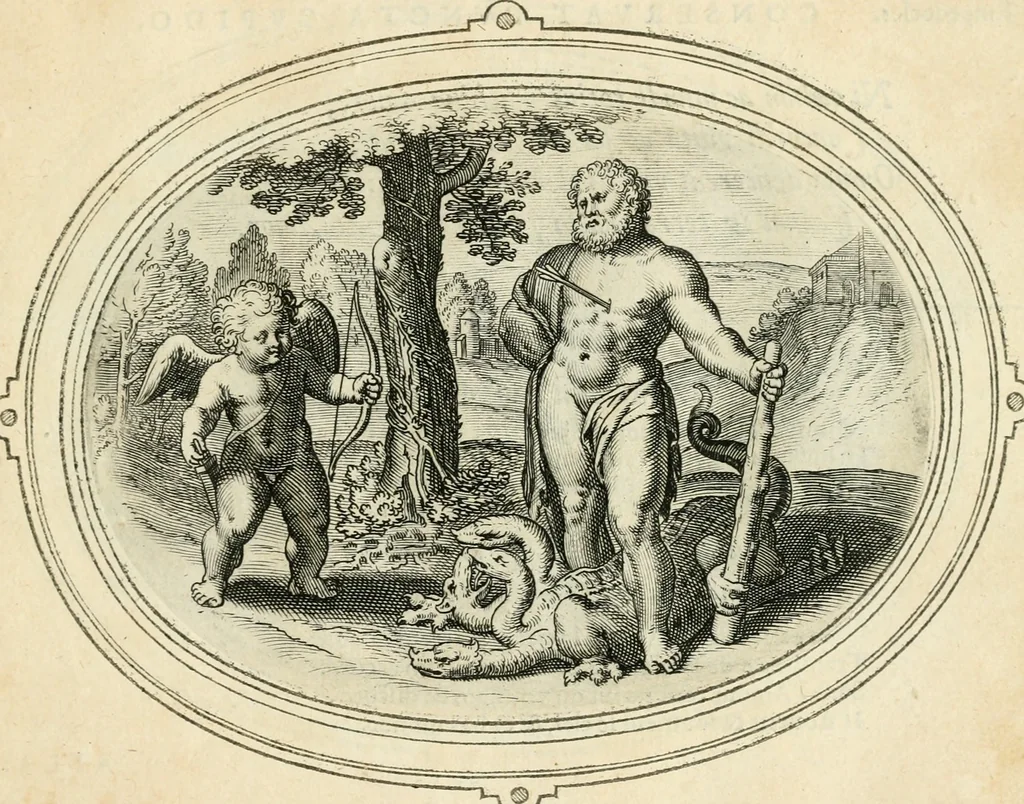 An illustration from Amorum emblemata, figuris aeneis incisa, 1608, leaf 52