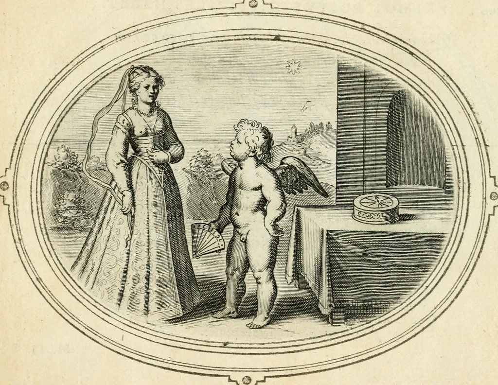 An illustration from Amorum emblemata, figuris aeneis incisa, 1608, leaf 58