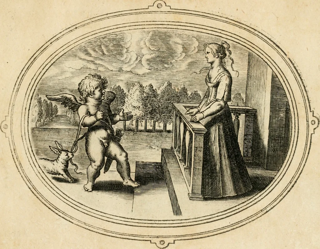 An illustration from Amorum emblemata, figuris aeneis incisa, 1608, leaf 60