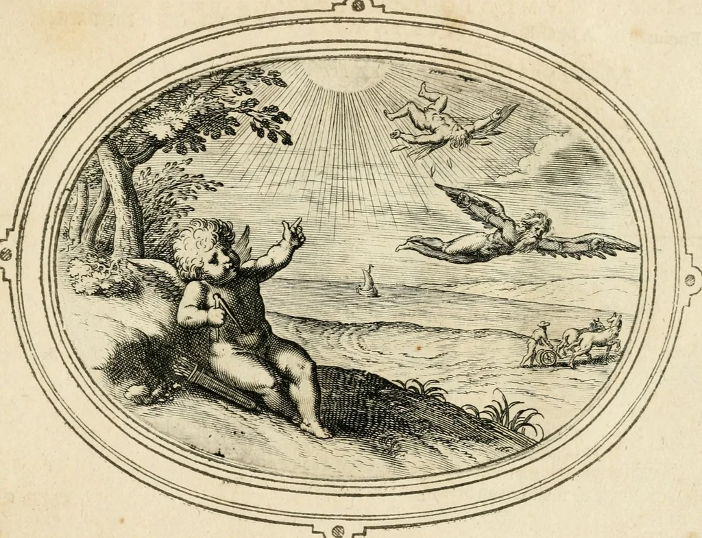 An illustration from Amorum emblemata, figuris aeneis incisa, 1608, leaf 62