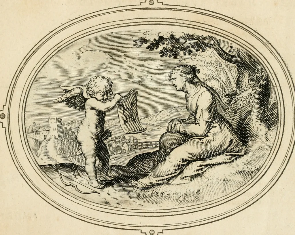 An illustration from Amorum emblemata, figuris aeneis incisa, 1608, leaf 66