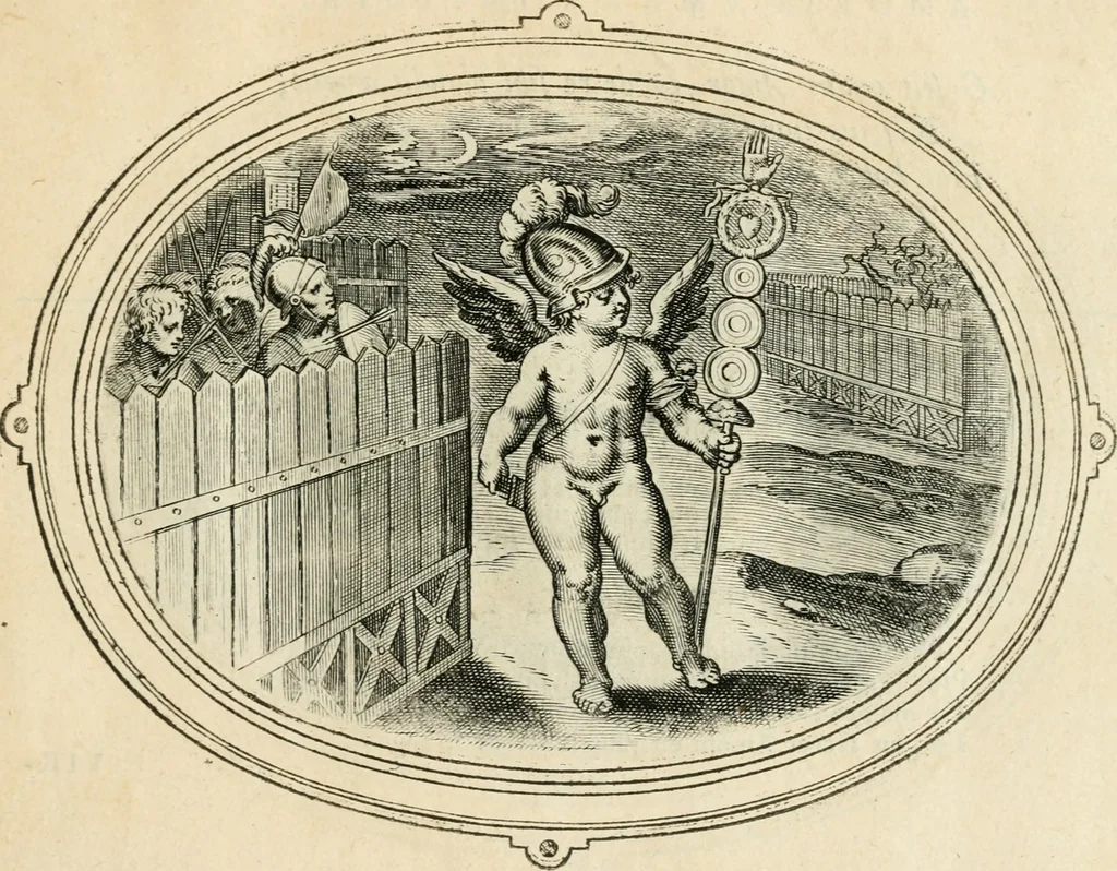 An illustration from Amorum emblemata, figuris aeneis incisa, 1608, leaf 68