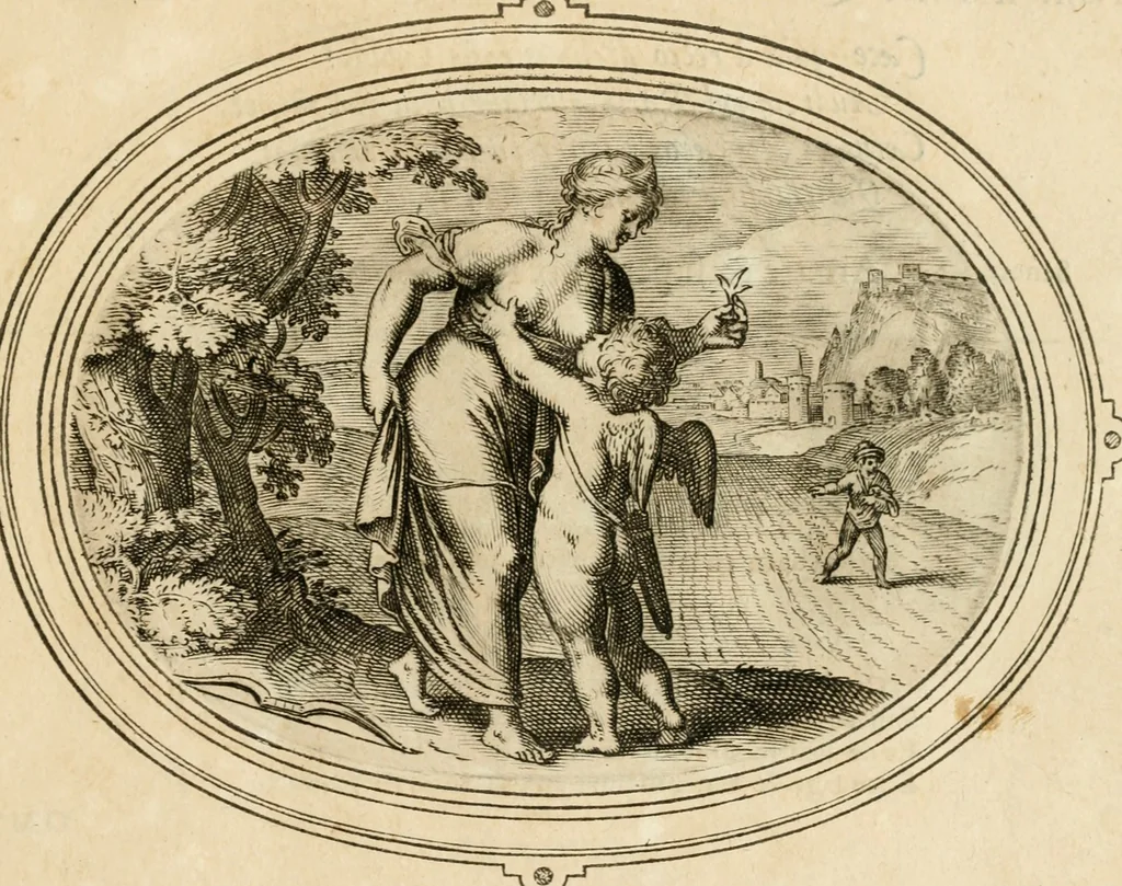 An illustration from Amorum emblemata, figuris aeneis incisa, 1608, leaf 78
