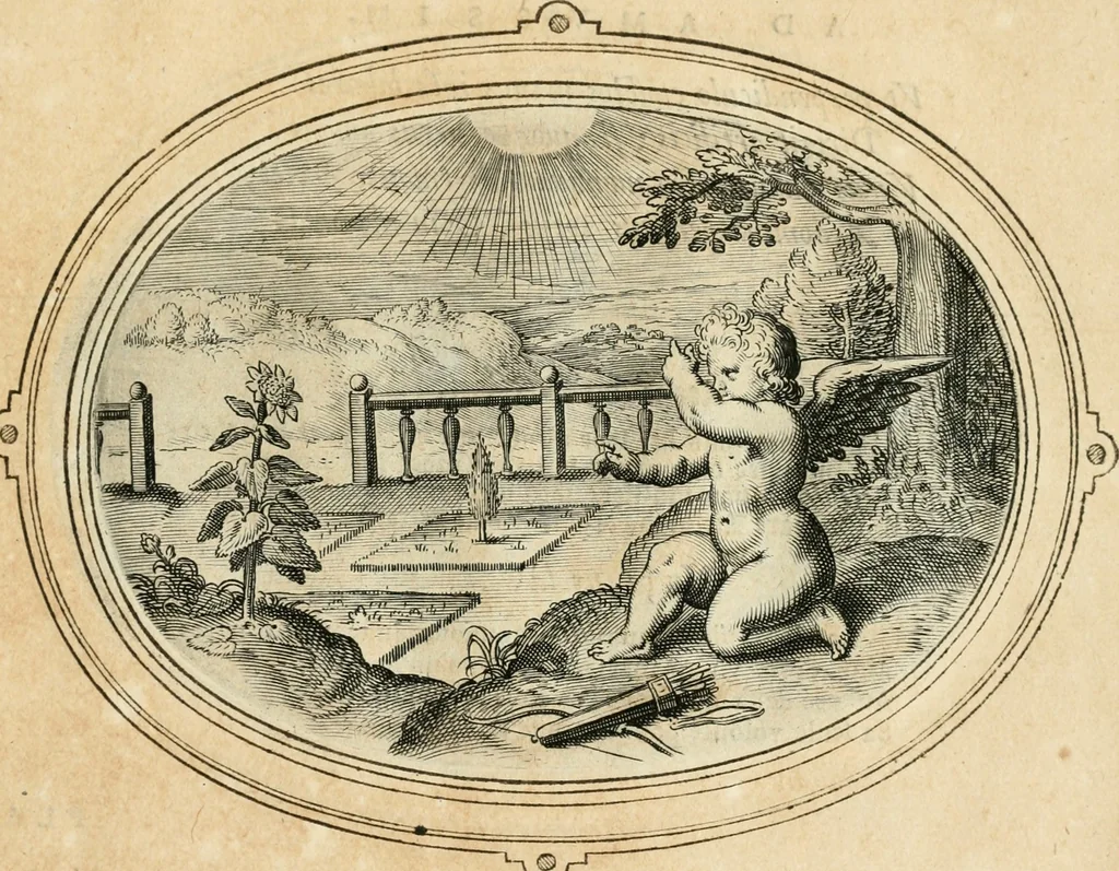 An illustration from Amorum emblemata, figuris aeneis incisa, 1608, leaf 94