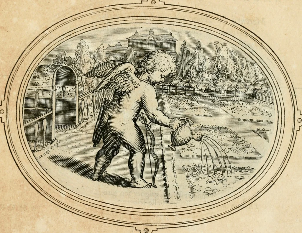 An illustration from Amorum emblemata, figuris aeneis incisa, 1608, leaf 98