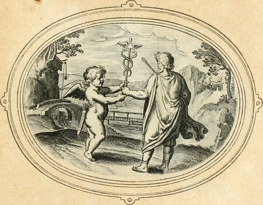 An illustration from Amorum emblemata, figuris aeneis incisa, 1608, leaf 102