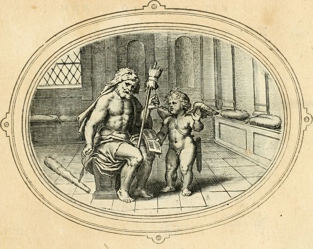 An illustration from Amorum emblemata, figuris aeneis incisa, 1608, leaf 104