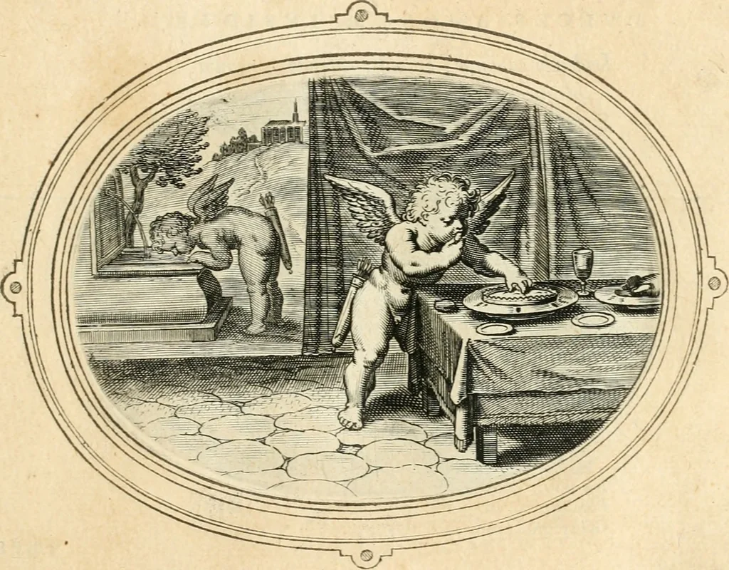 An illustration from Amorum emblemata, figuris aeneis incisa, 1608, leaf 106