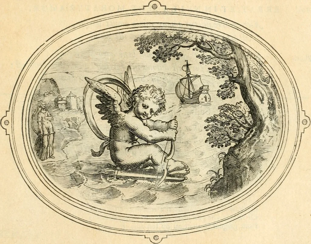 An illustration from Amorum emblemata, figuris aeneis incisa, 1608, leaf 114