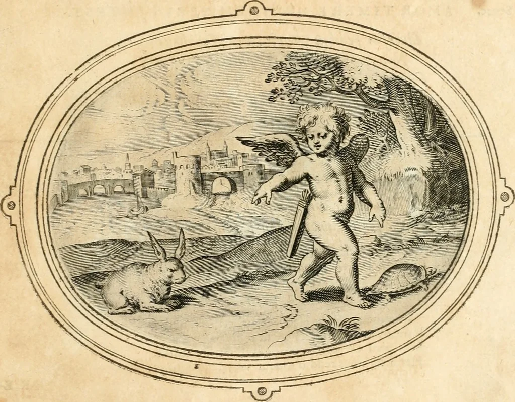 An illustration from Amorum emblemata, figuris aeneis incisa, 1608, leaf 120