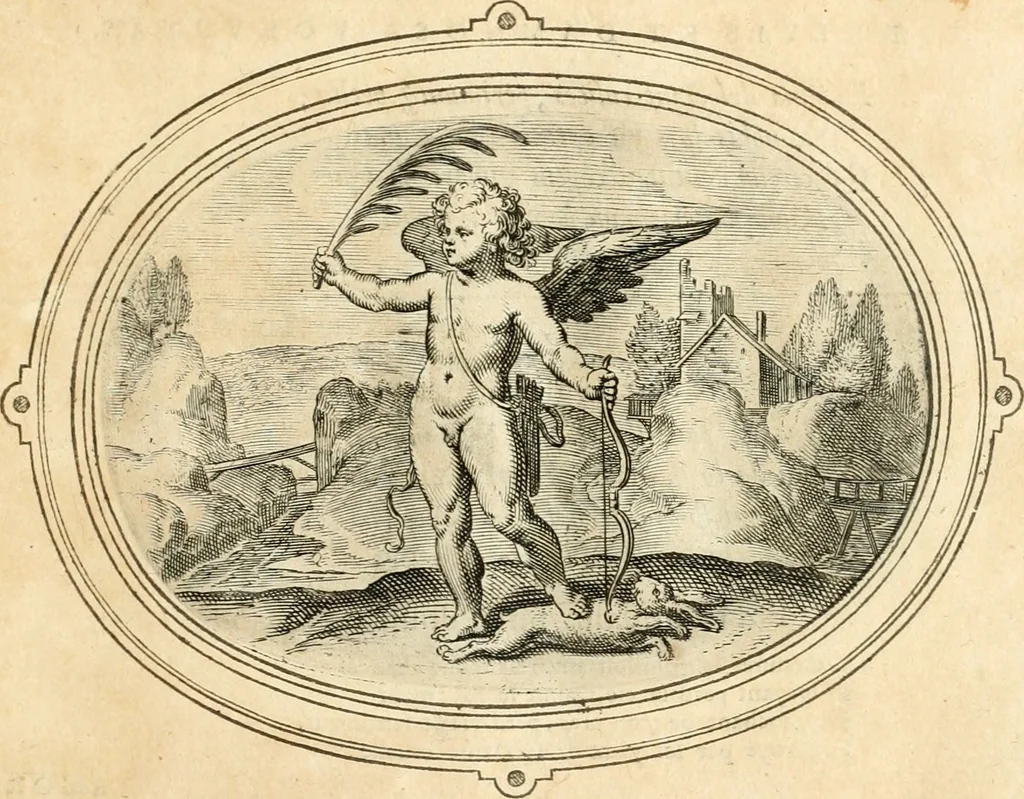 An illustration from Amorum emblemata, figuris aeneis incisa, 1608, leaf 122
