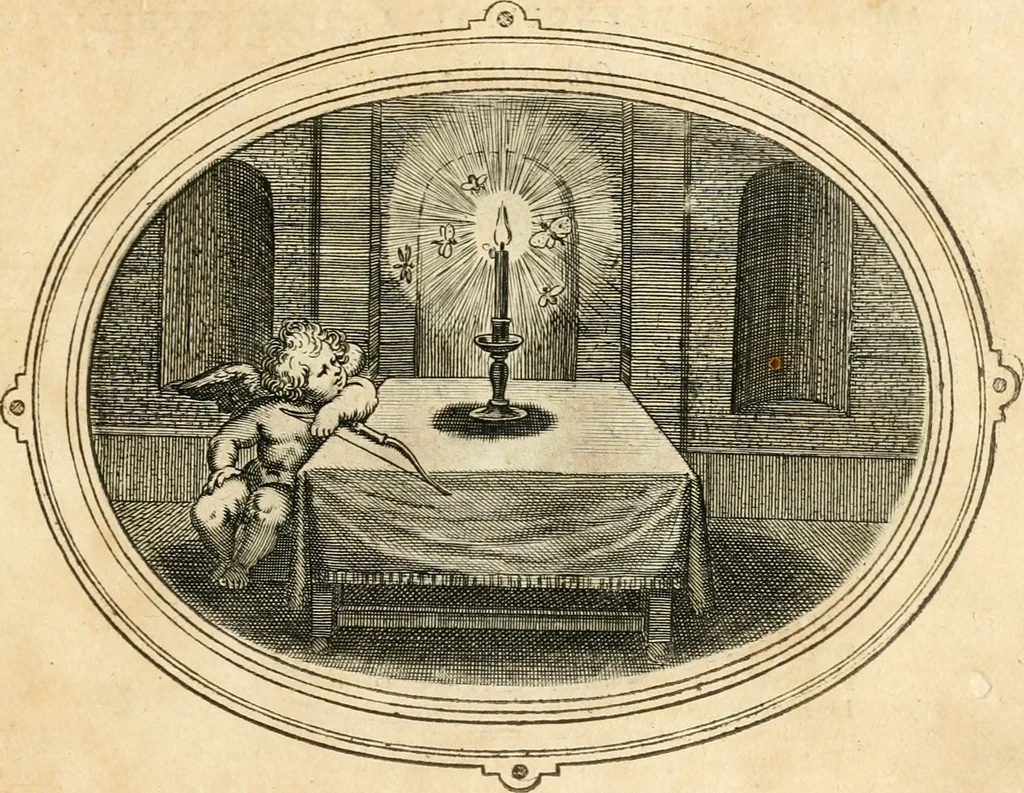 An illustration from Amorum emblemata, figuris aeneis incisa, 1608, leaf 124