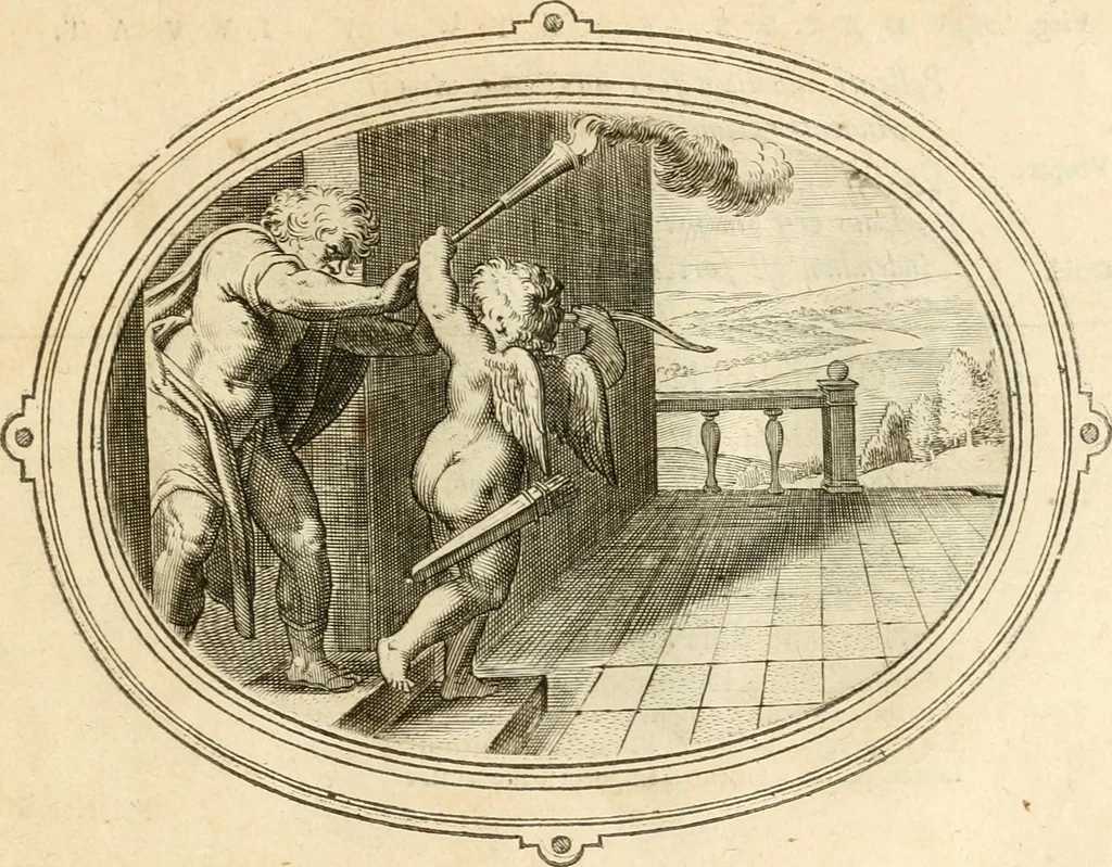 An illustration from Amorum emblemata, figuris aeneis incisa, 1608, leaf 126