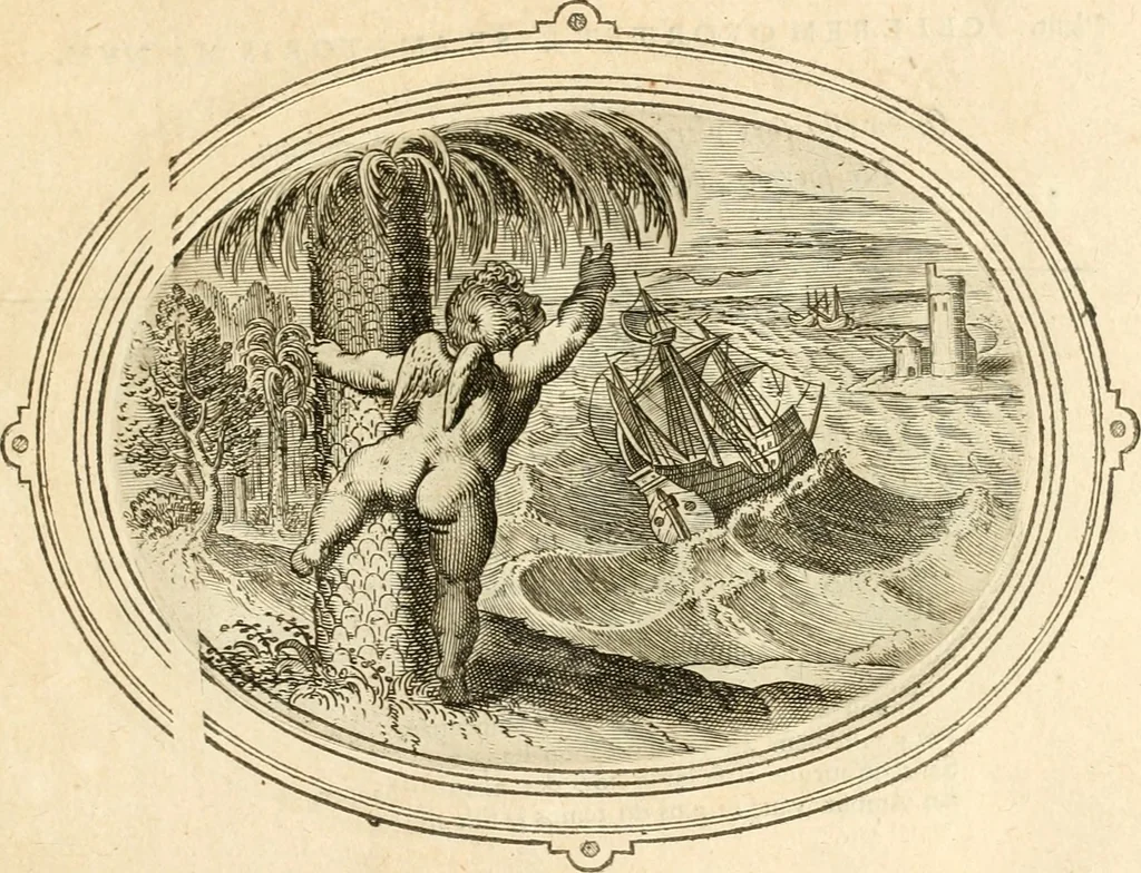 An illustration from Amorum emblemata, figuris aeneis incisa, 1608, leaf 130