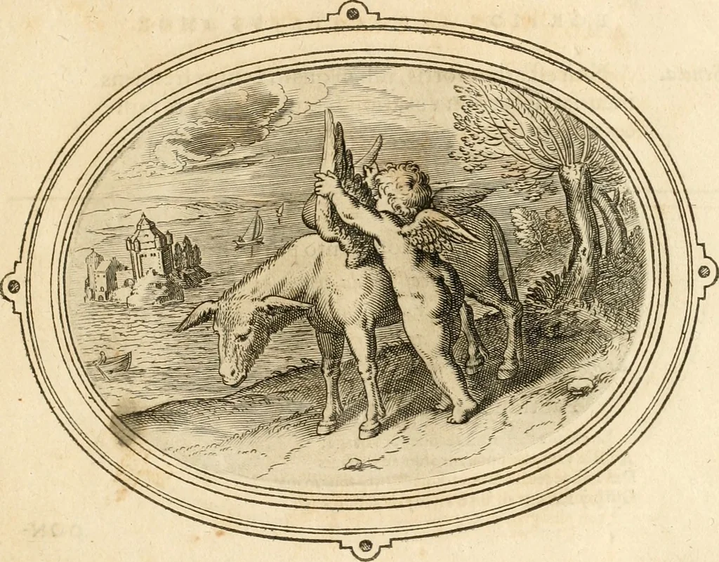 An illustration from Amorum emblemata, figuris aeneis incisa, 1608, leaf 136