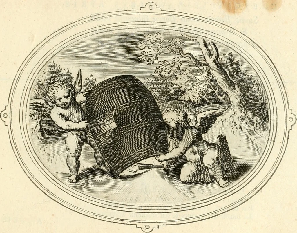 An illustration from Amorum emblemata, figuris aeneis incisa, 1608, leaf 166