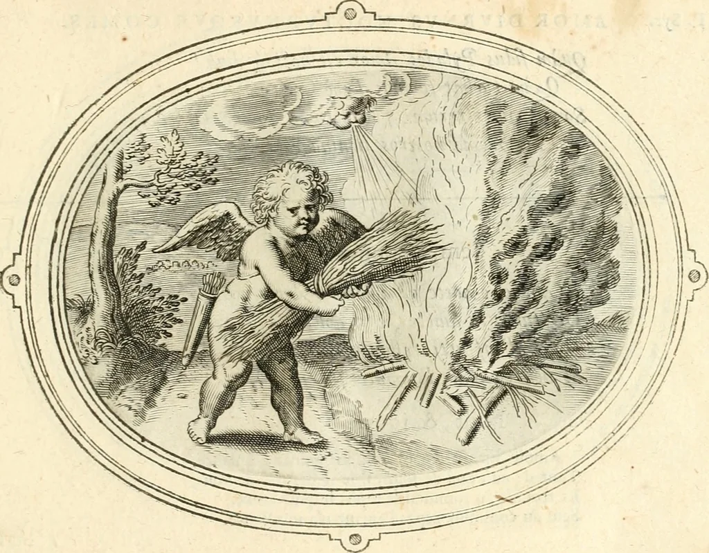 An illustration from Amorum emblemata, figuris aeneis incisa, 1608, leaf 168