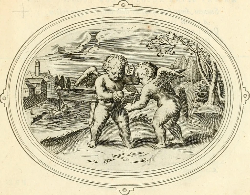 An illustration from Amorum emblemata, figuris aeneis incisa, 1608, leaf 180