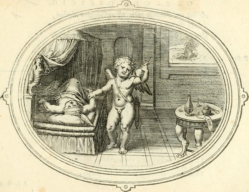 An illustration from Amorum emblemata, figuris aeneis incisa, 1608, leaf 190
