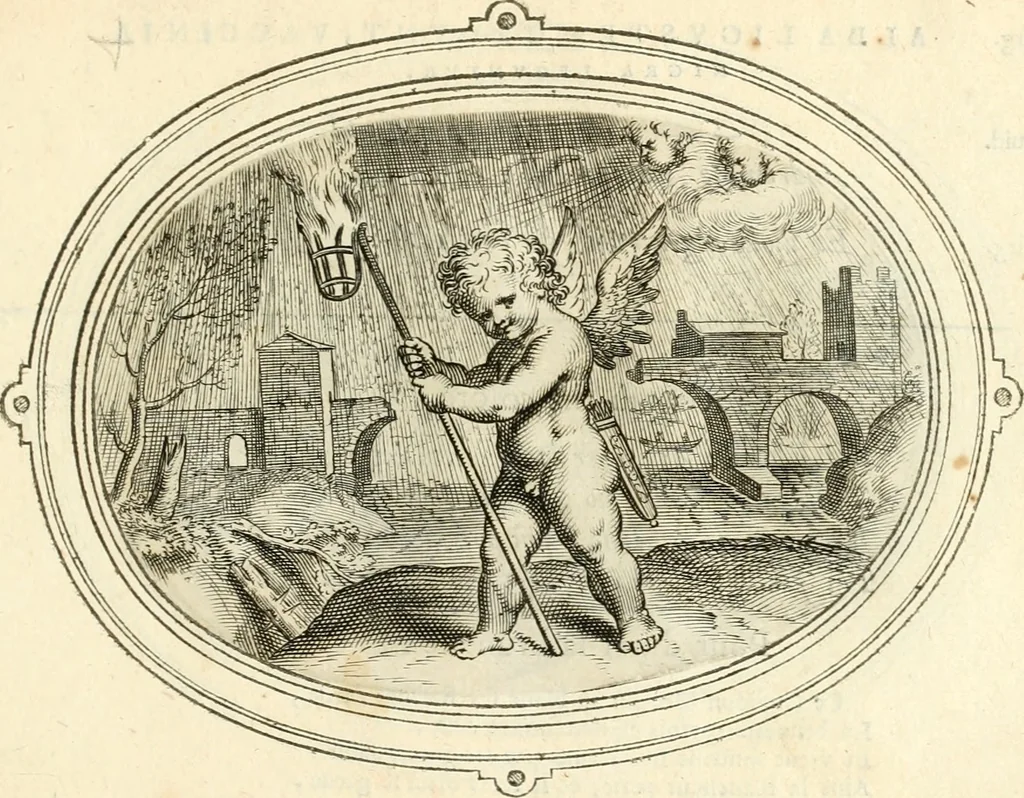 An illustration from Amorum emblemata, figuris aeneis incisa, 1608, leaf 192