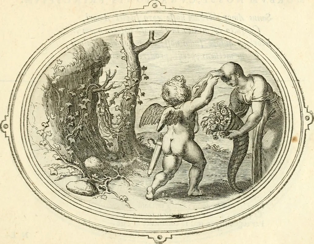 An illustration from Amorum emblemata, figuris aeneis incisa, 1608, leaf 196
