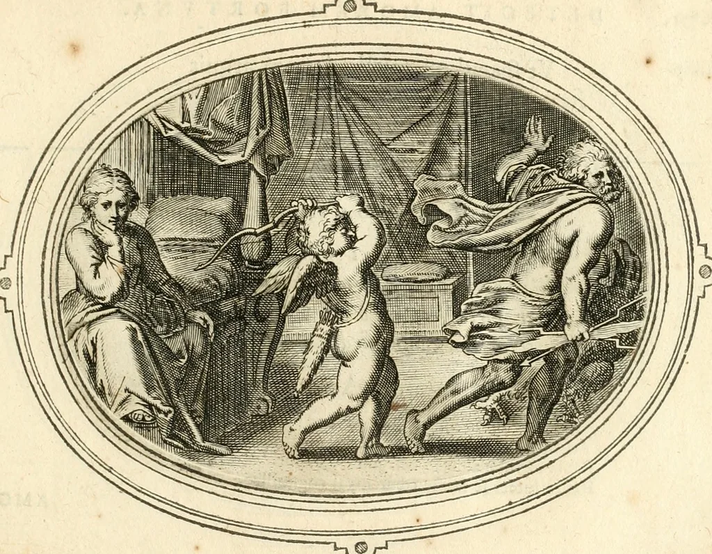 An illustration from Amorum emblemata, figuris aeneis incisa, 1608, leaf 202
