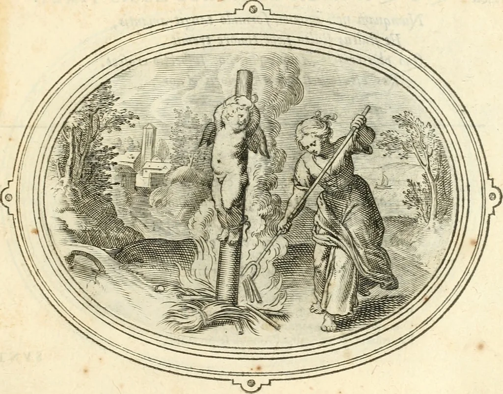 An illustration from Amorum emblemata, figuris aeneis incisa, 1608, leaf 206