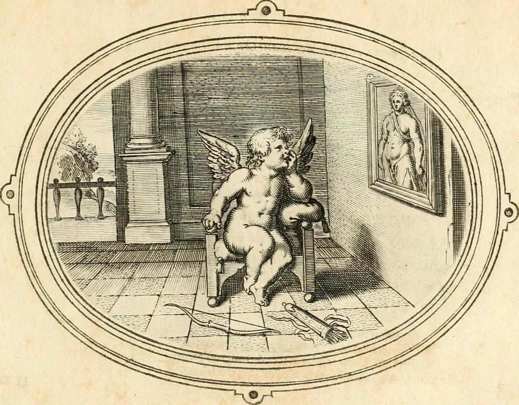 An illustration from Amorum emblemata, figuris aeneis incisa, 1608, leaf 214