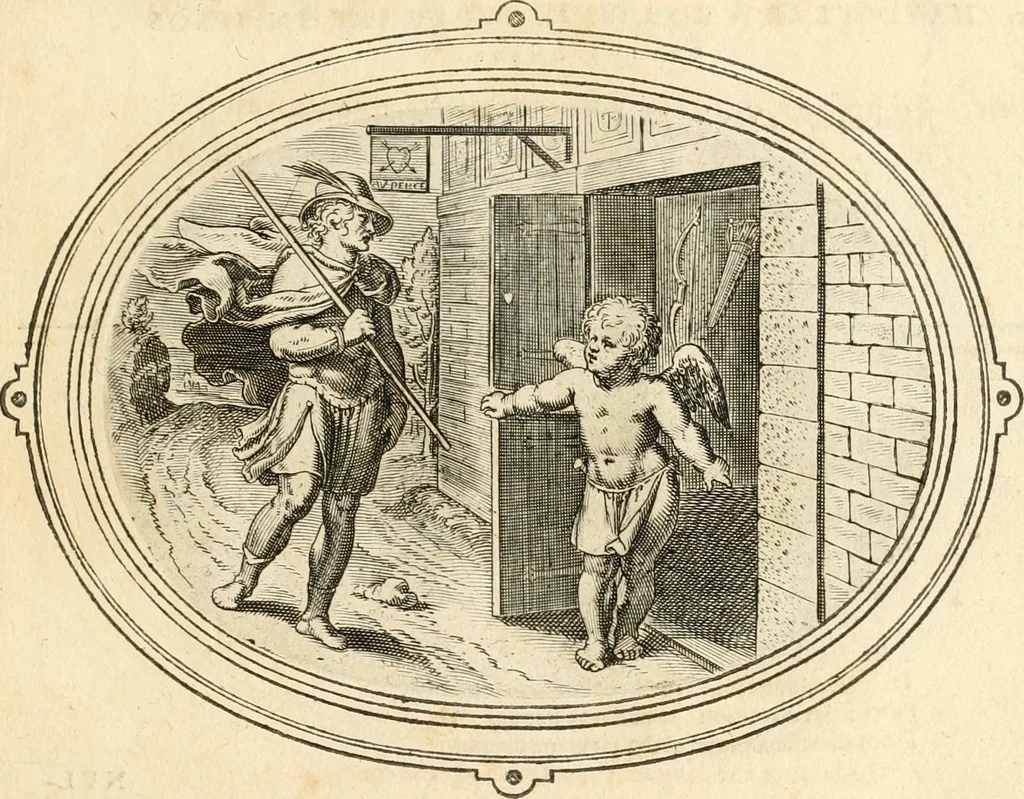 An illustration from Amorum emblemata, figuris aeneis incisa, 1608, leaf 218