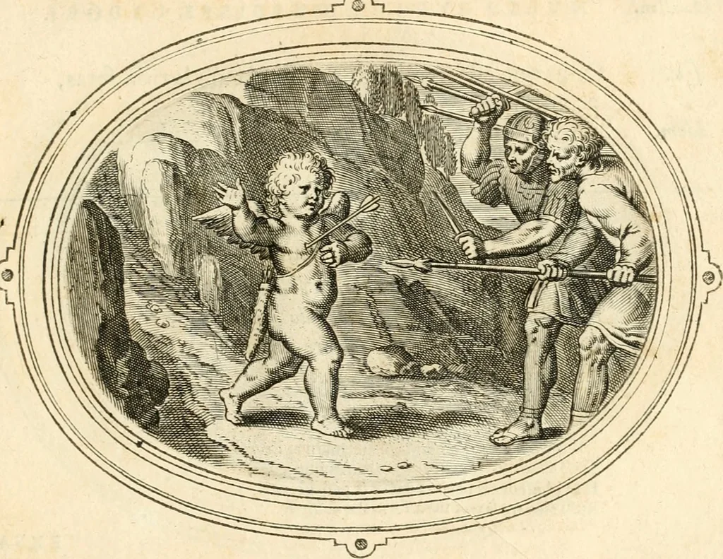 An illustration from Amorum emblemata, figuris aeneis incisa, 1608, leaf 220