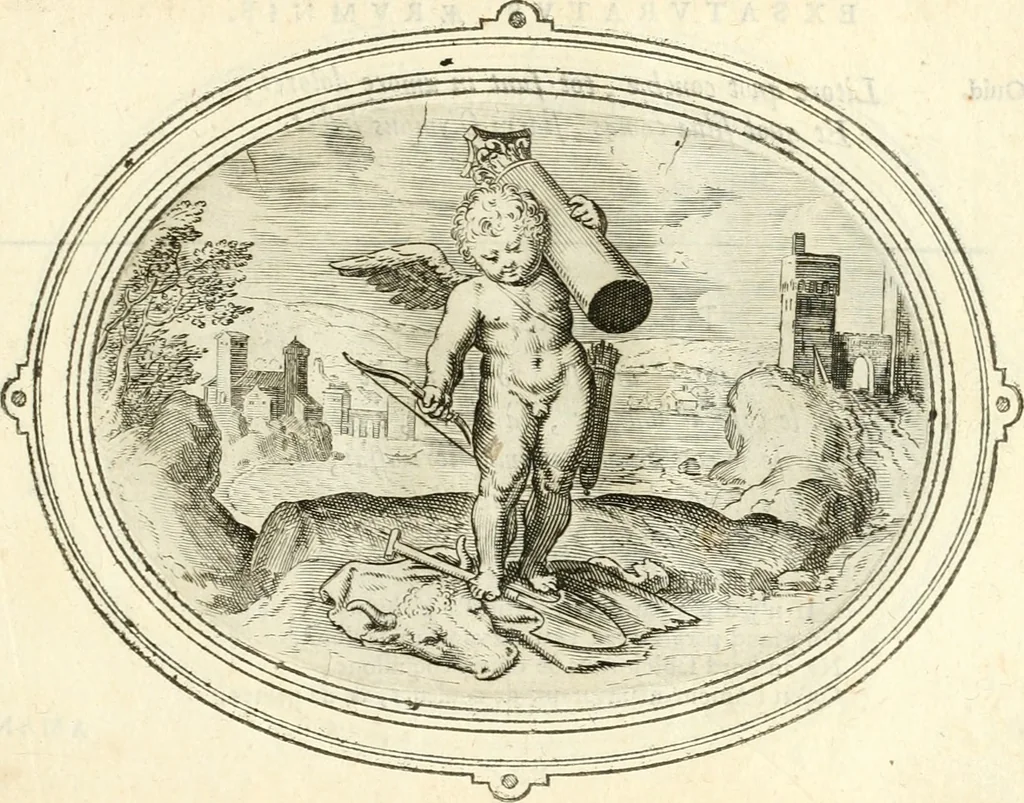An illustration from Amorum emblemata, figuris aeneis incisa, 1608, leaf 222