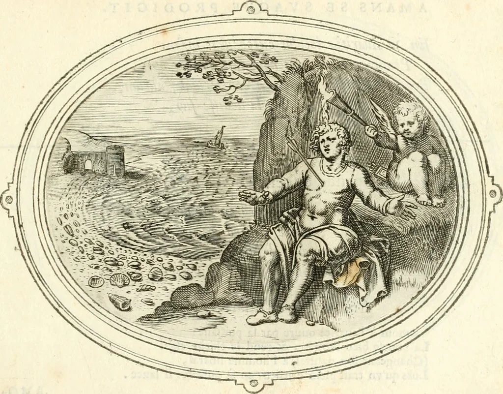 An illustration from Amorum emblemata, figuris aeneis incisa, 1608, leaf 224