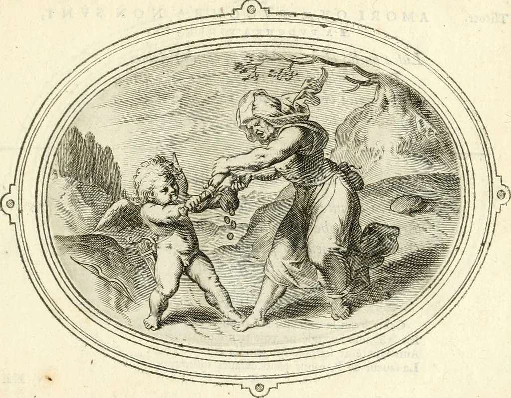 An illustration from Amorum emblemata, figuris aeneis incisa, 1608, leaf 226