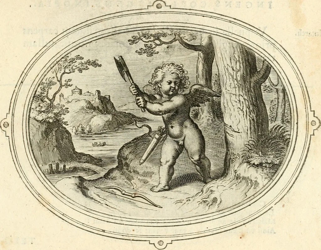 An illustration from Amorum emblemata, figuris aeneis incisa, 1608, leaf 232
