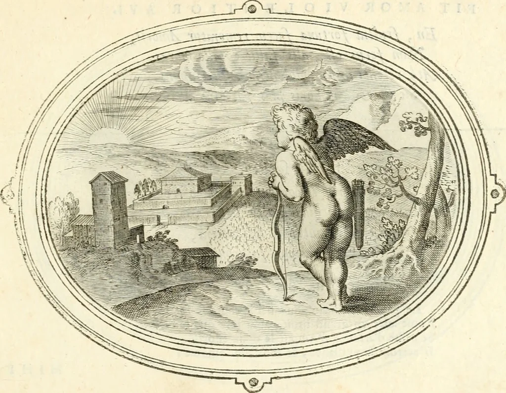 An illustration from Amorum emblemata, figuris aeneis incisa, 1608, leaf 244