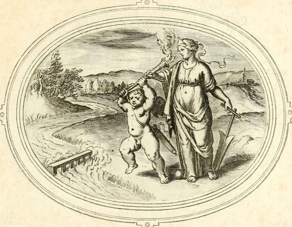 An illustration from Amorum emblemata, figuris aeneis incisa, 1608, leaf 246