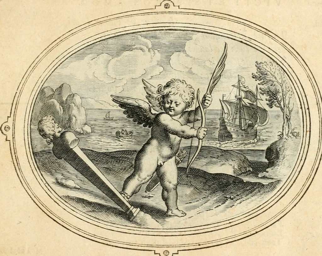 An illustration from Amorum emblemata, figuris aeneis incisa, 1608, leaf 40