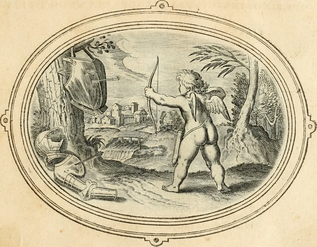 An illustration from Amorum emblemata, figuris aeneis incisa, 1608, leaf 44