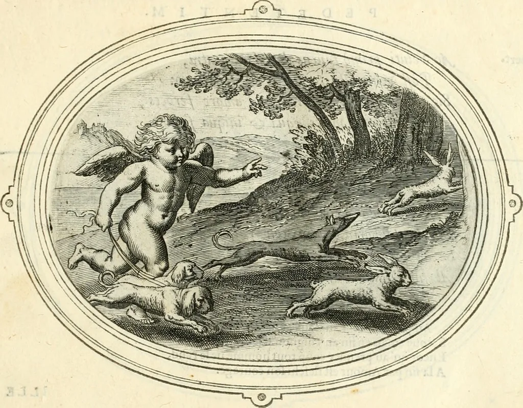 An illustration from Amorum emblemata, figuris aeneis incisa, 1608, leaf 46