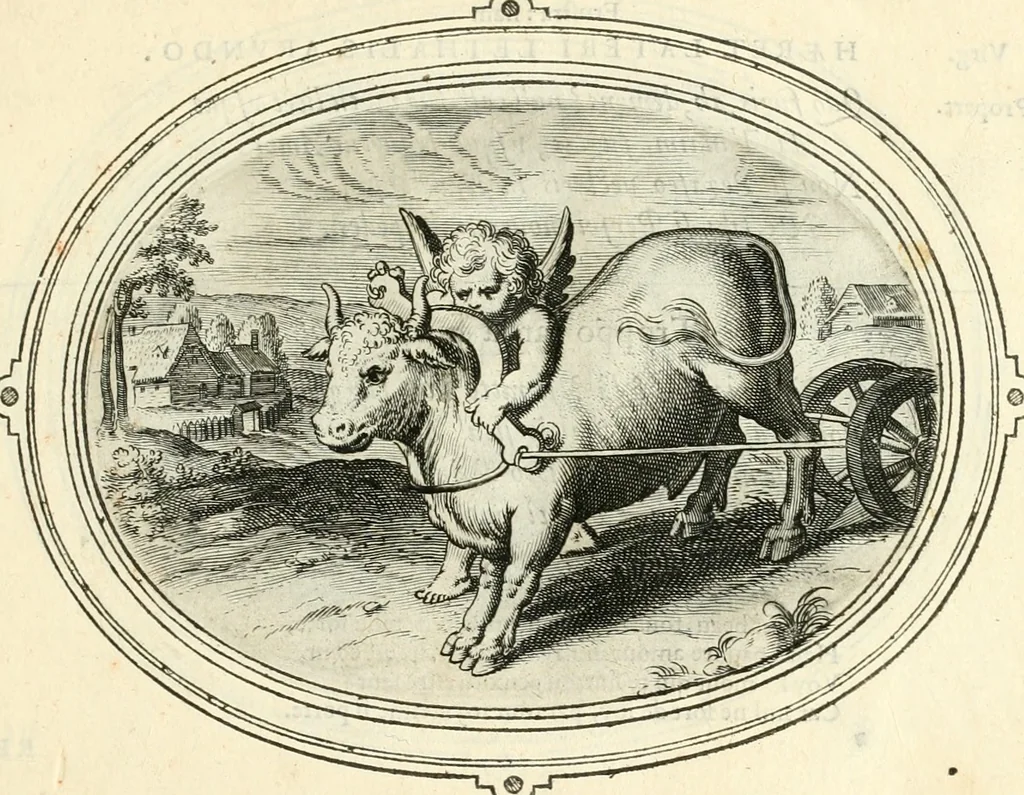 An illustration from Amorum emblemata, figuris aeneis incisa, 1608, leaf 48