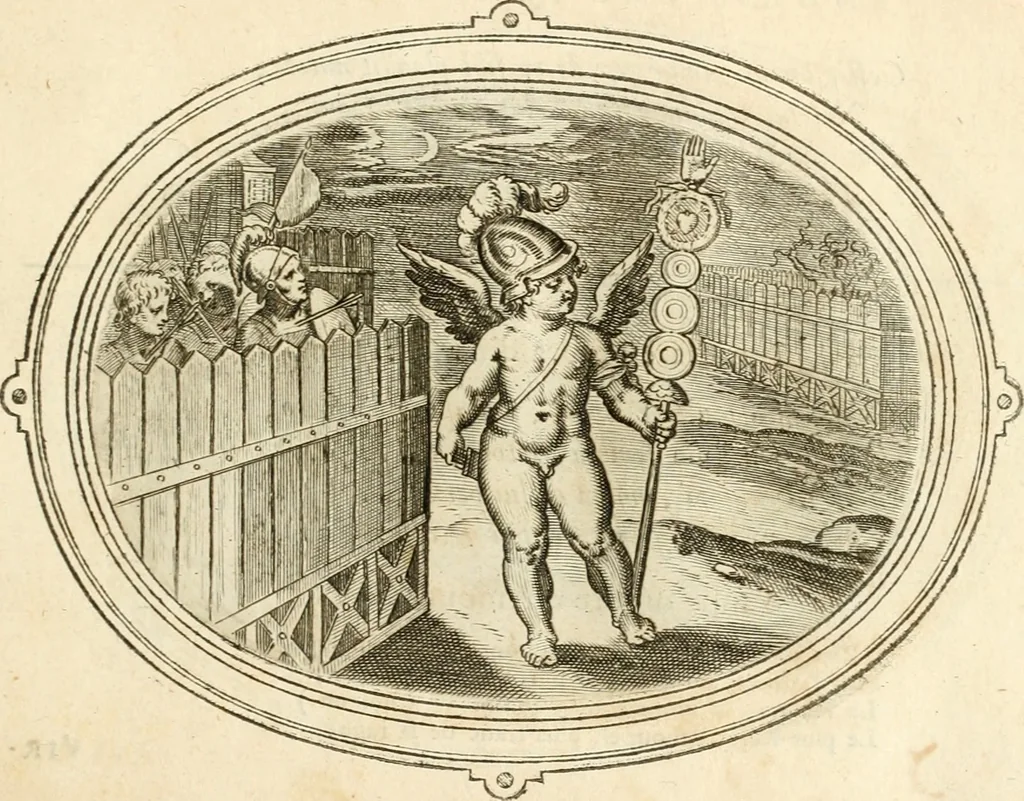 An illustration from Amorum emblemata, figuris aeneis incisa, 1608, leaf 70