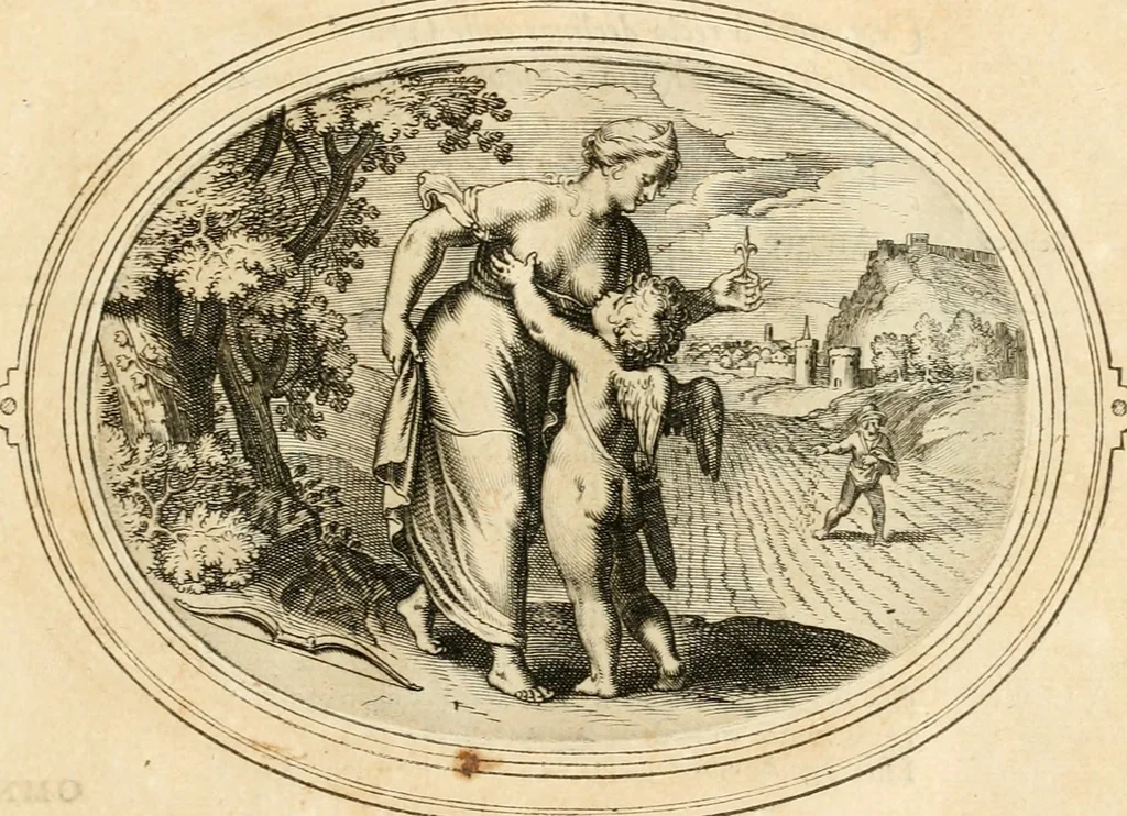 An illustration from Amorum emblemata, figuris aeneis incisa, 1608, leaf 80