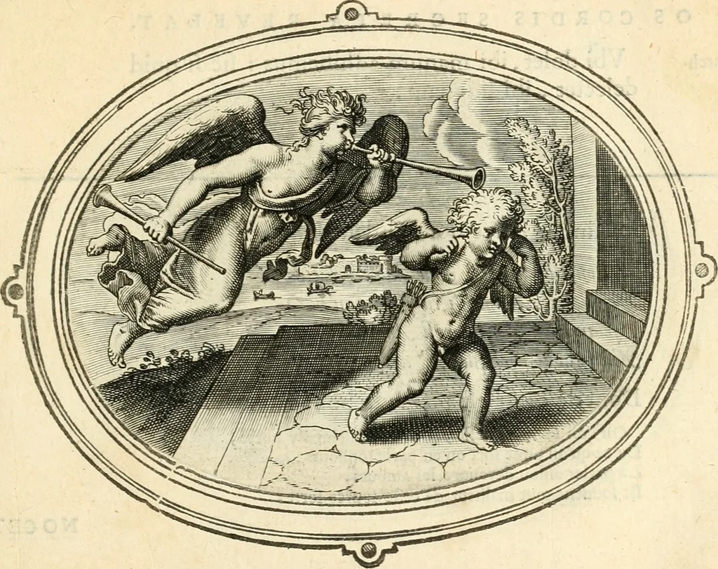 An illustration from Amorum emblemata, figuris aeneis incisa, 1608, leaf 88