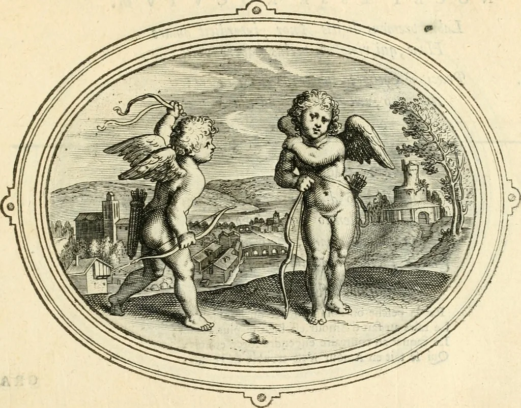 An illustration from Amorum emblemata, figuris aeneis incisa, 1608, leaf 90