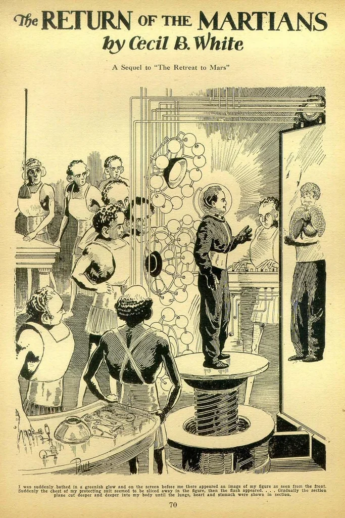 An illustration from Amazing Stories, Apr 1928, 1928, leaf 71